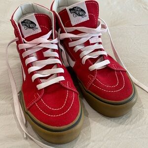 Vans Red High-Top Sneakers